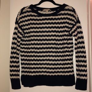 Navy and White Stripped Sweater